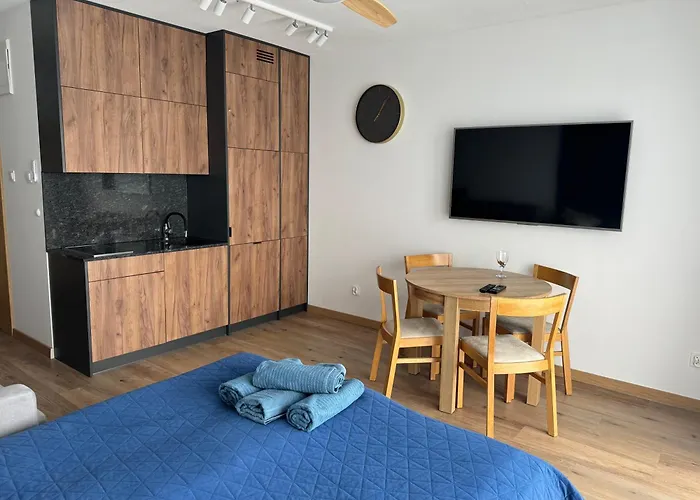 شقة Premium Apartament Z Basenem, Kasprowicza 20B Kolobrzeg 450M Do Plazy, Parking, Silownia كولوبرزيغ